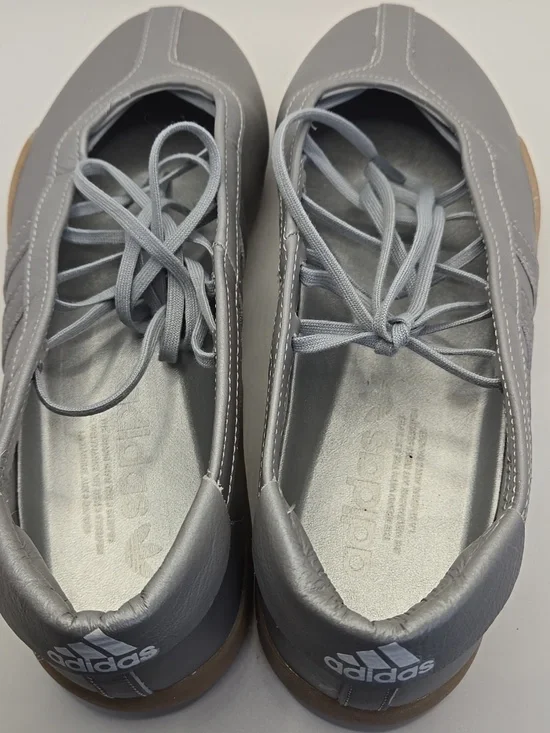 Adidas Originals Sneakers Taekwondo Mei Ballet Sz 8 Silver Slip On Streetwear - Picture 5 of 8